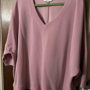Pink sweater blouse